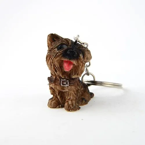 12Pcs/Lot Lovely Resin Animal Pet Dogs Key Ring Gift for Woman