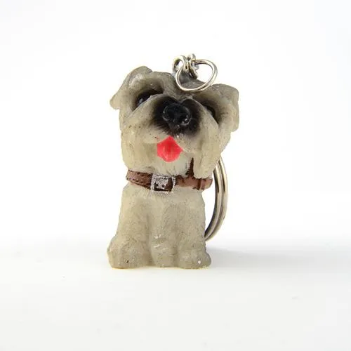 12Pcs/Lot Lovely Resin Animal Pet Dogs Key Ring Gift for Woman