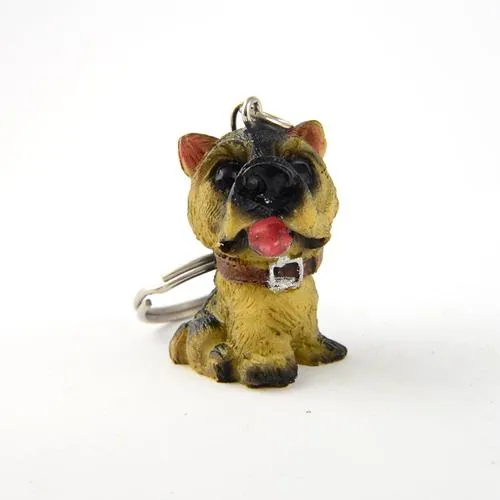 12Pcs/Lot Lovely Resin Animal Pet Dogs Key Ring Gift for Woman