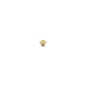 14k Itty Bitty Seashell Stud