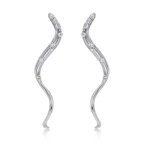 18k Bahia White Gold Earring With 0.88 Cts Vs-Gh Diamonds