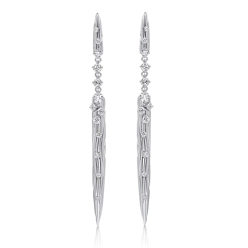 18k Bahia White Gold Earring With 1.46 Cts Vs-Gh Diamonds