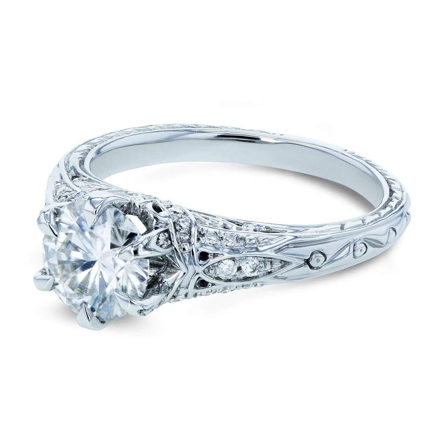 1ct Ornate 6-Prong Diamond Ring