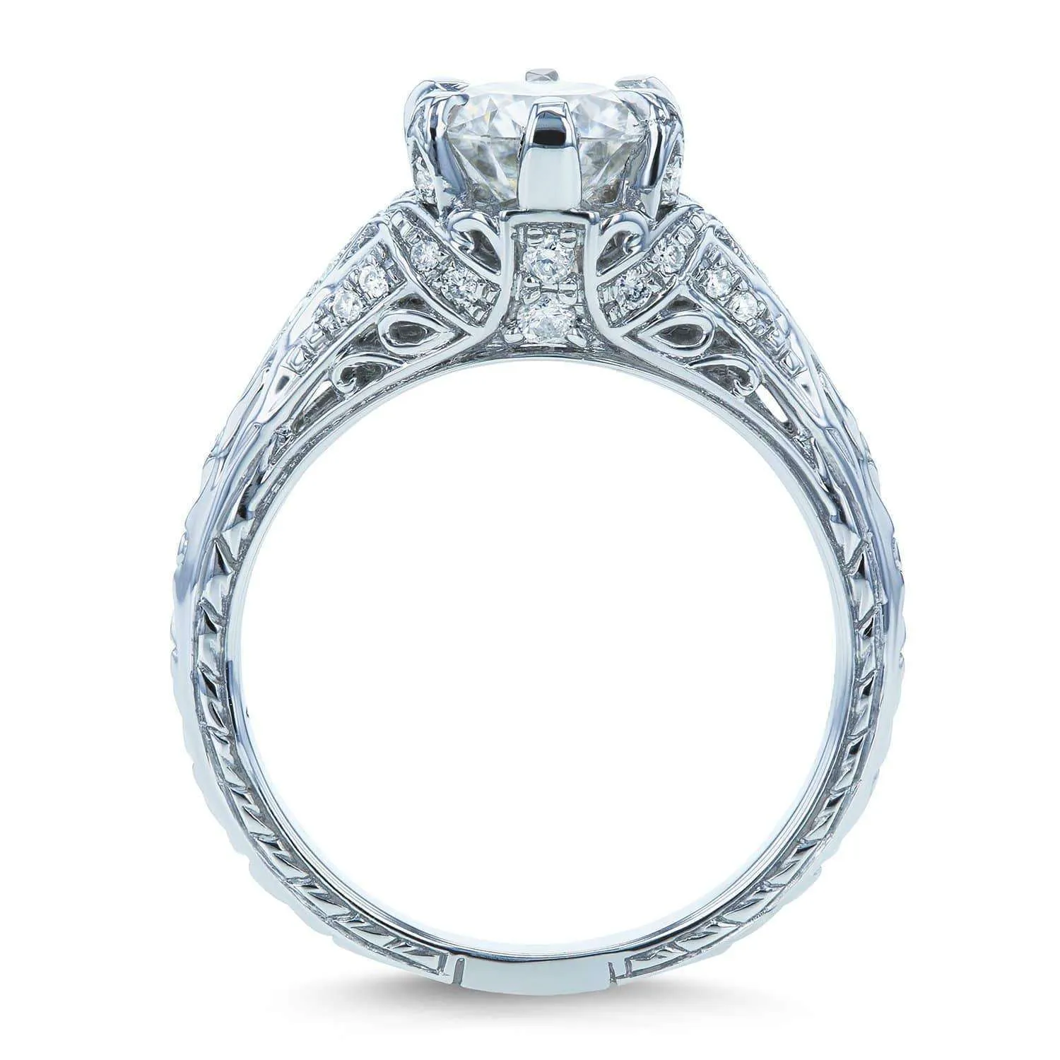 1ct Ornate 6-Prong Diamond Ring