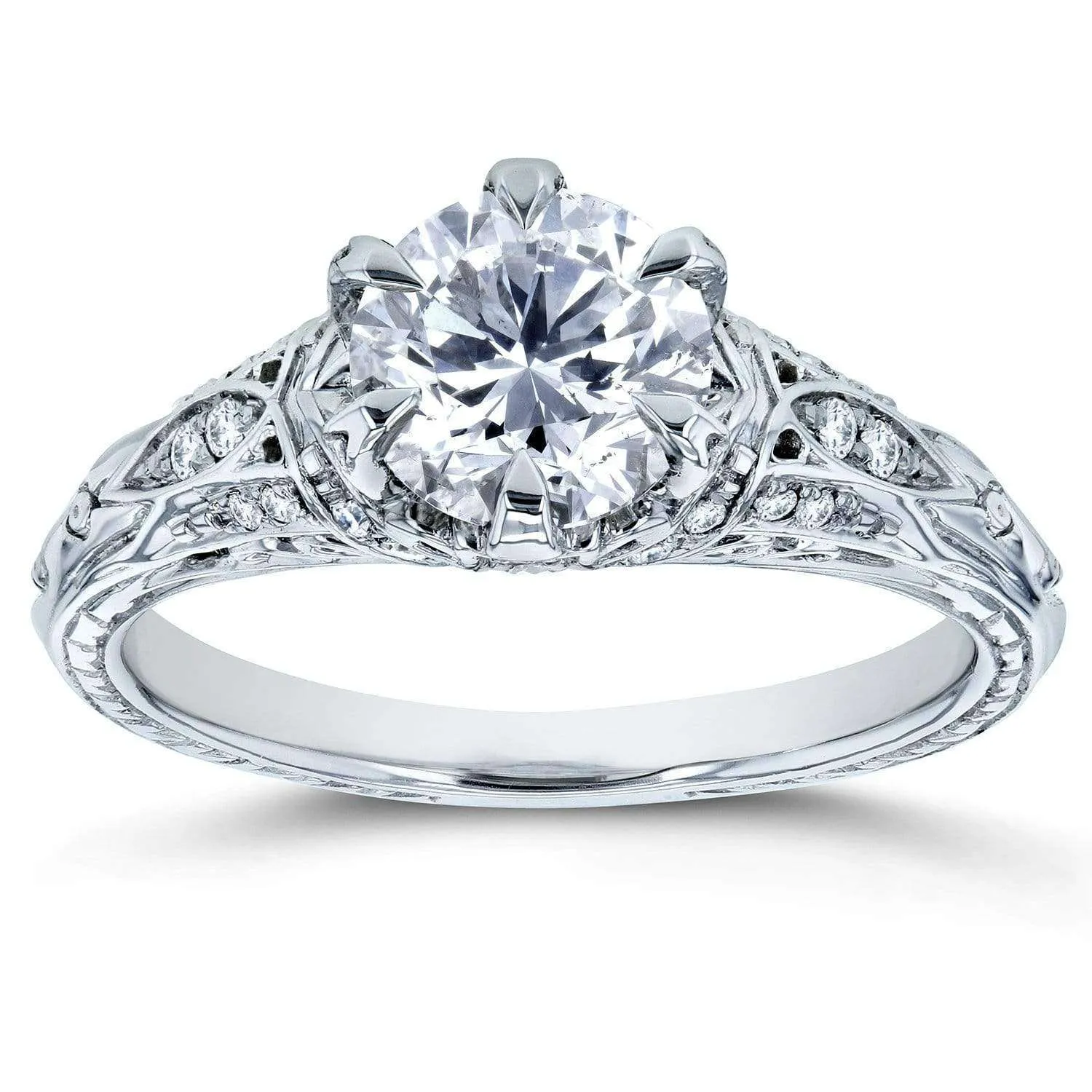 1ct Ornate 6-Prong Diamond Ring