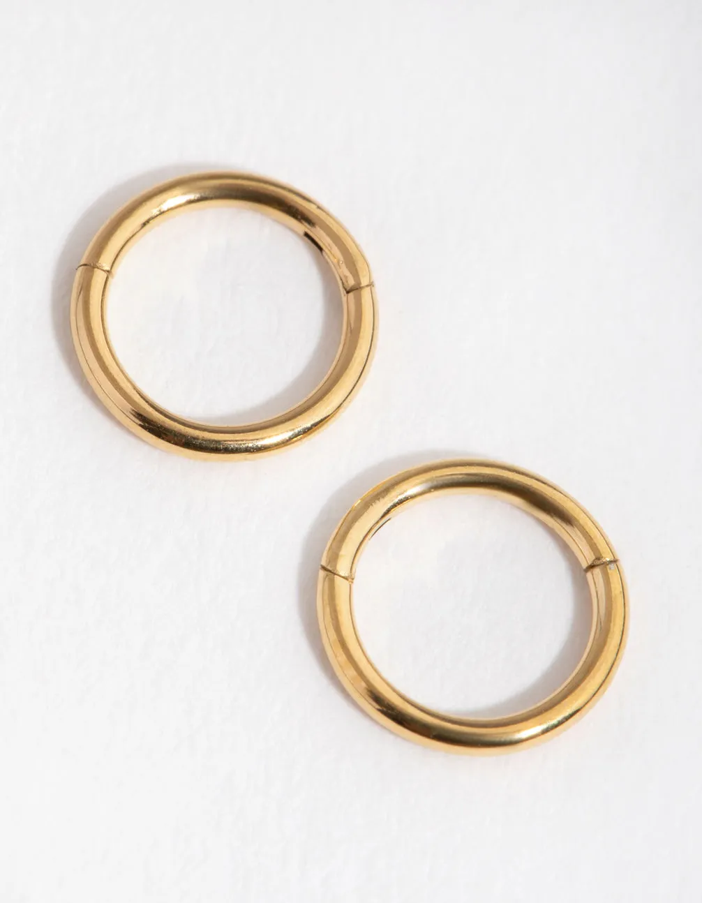 24 Carat Gold Plated Surgical Steel 5MM Sleeper Earrings