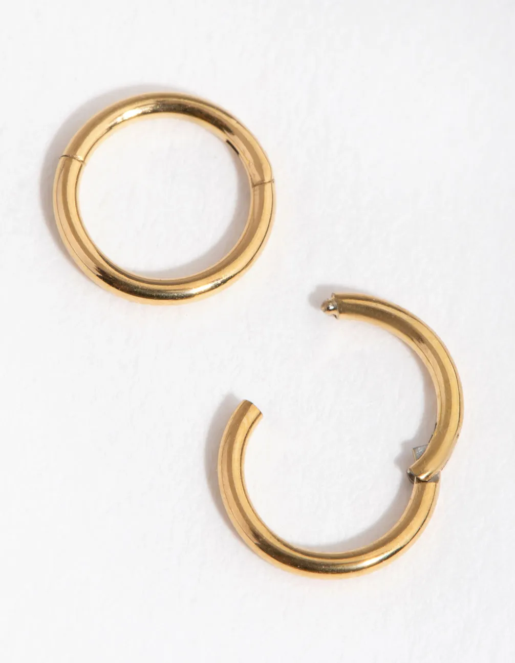 24 Carat Gold Plated Surgical Steel 5MM Sleeper Earrings