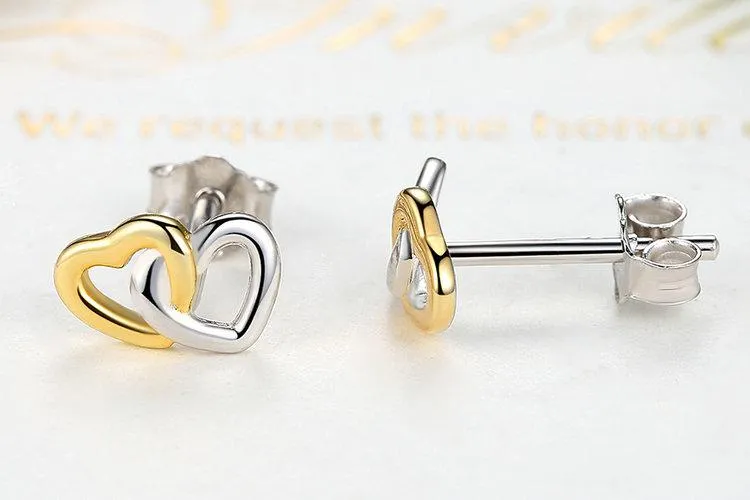 925 Sterling Silver Heart to Heart Jewelry Set