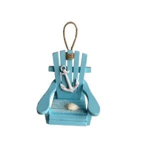 Anchor Beach Chair Ornament in Blue