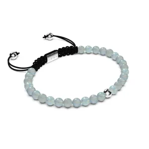 Aquamarine | .925 Sterling Silver | Focus Gemstone Macrame Bracelet