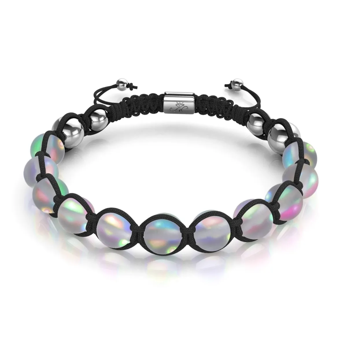 Black | Grey | Silver | Mermaid Glass Charmballa Bracelet