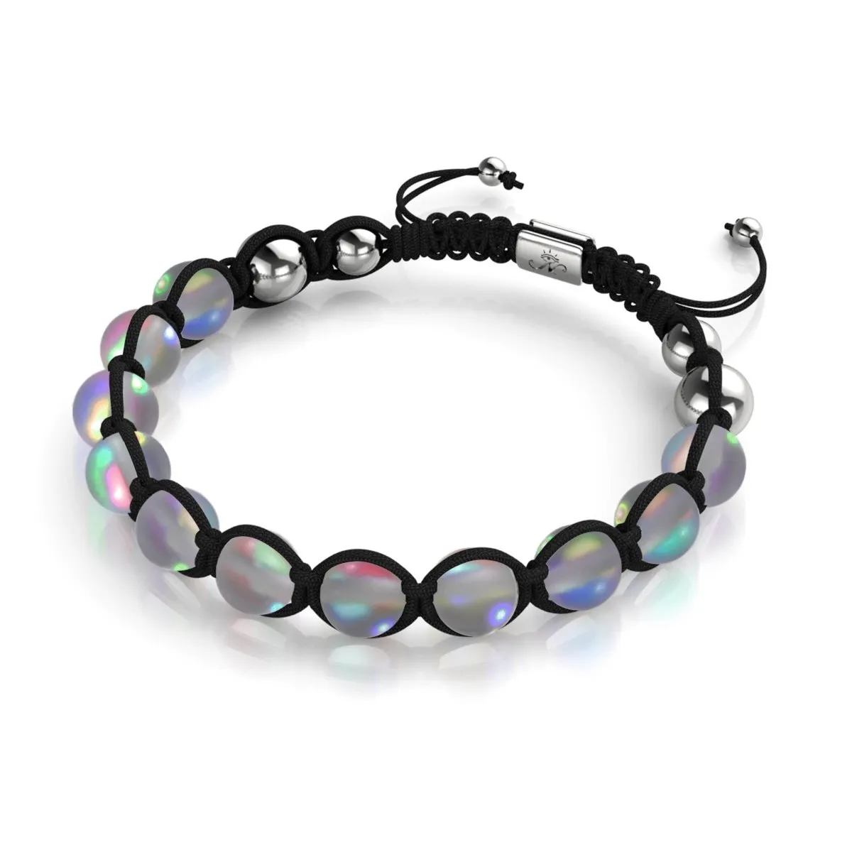 Black | Grey | Silver | Mermaid Glass Charmballa Bracelet