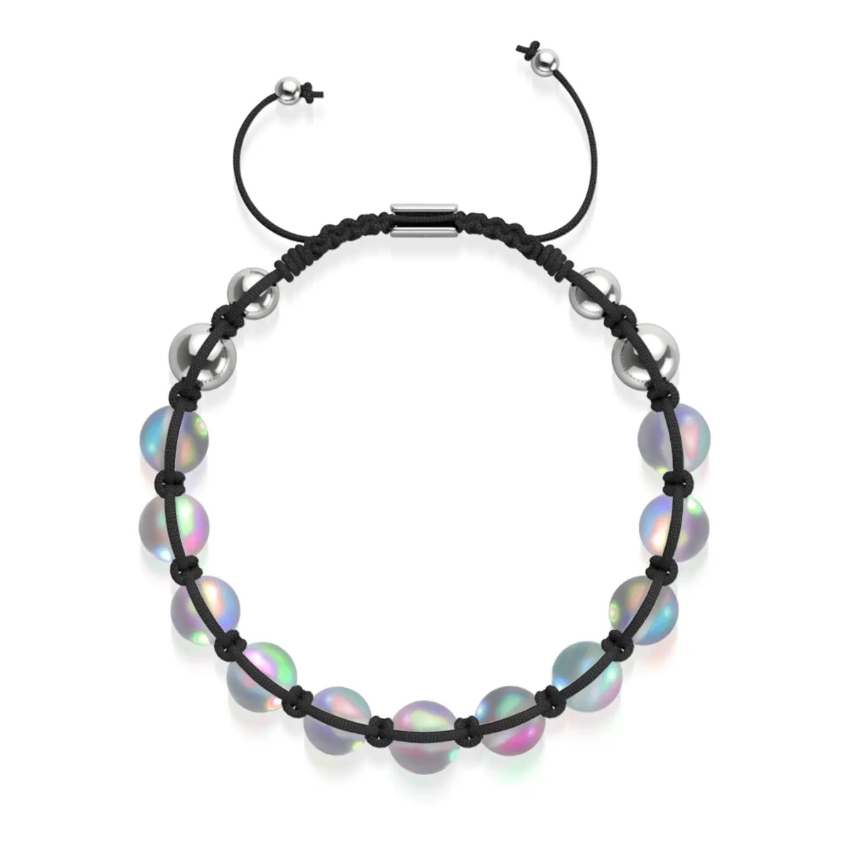 Black | Grey | Silver | Mermaid Glass Charmballa Bracelet