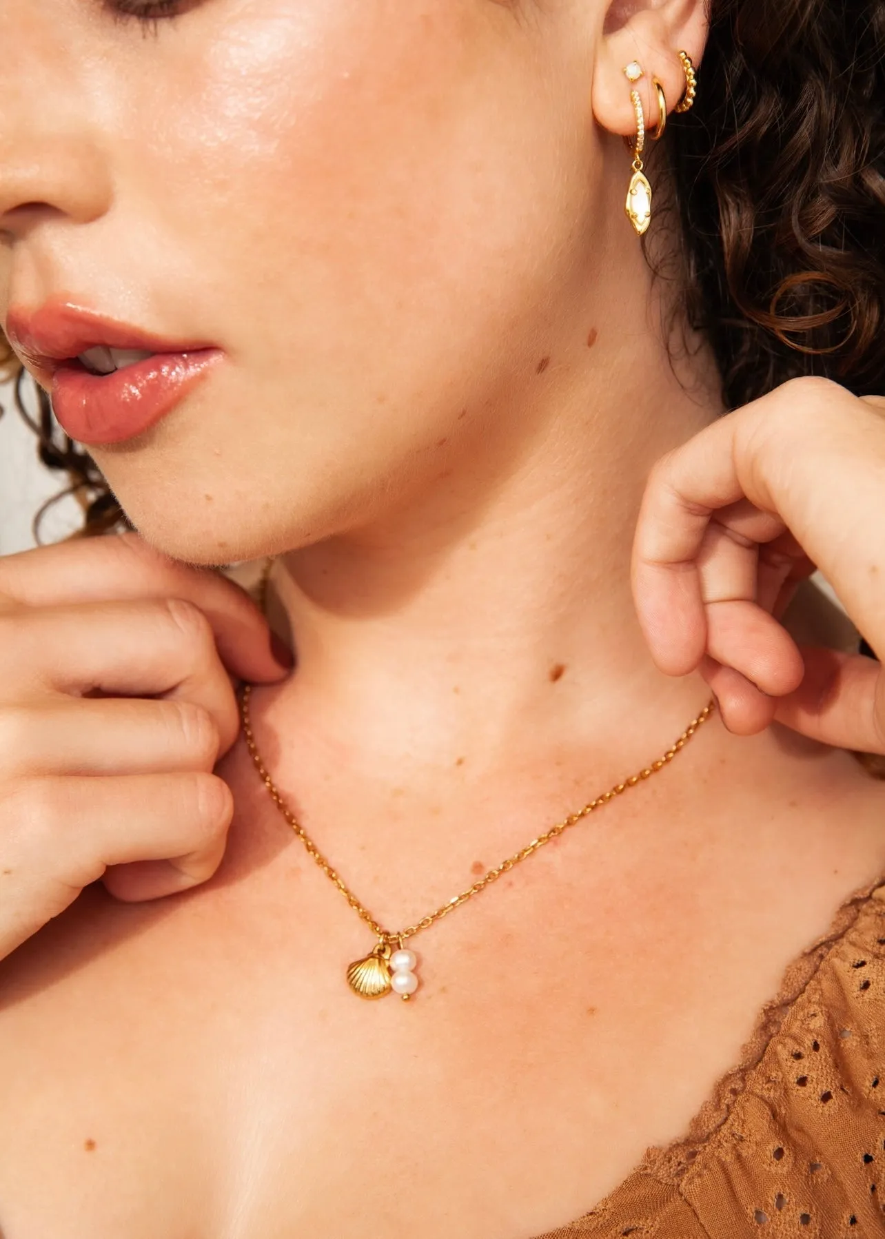 By The Seashore Gold Necklaces