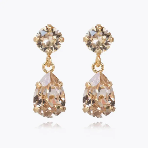 Caroline Svedbom Mini Drop Gold Earrings - Silk