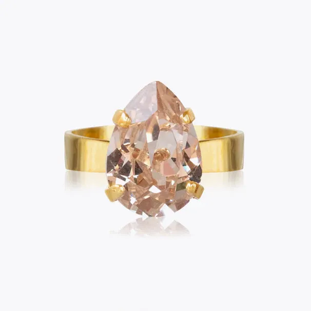 Caroline Svedbom Mini Drop Gold Ring - Silk