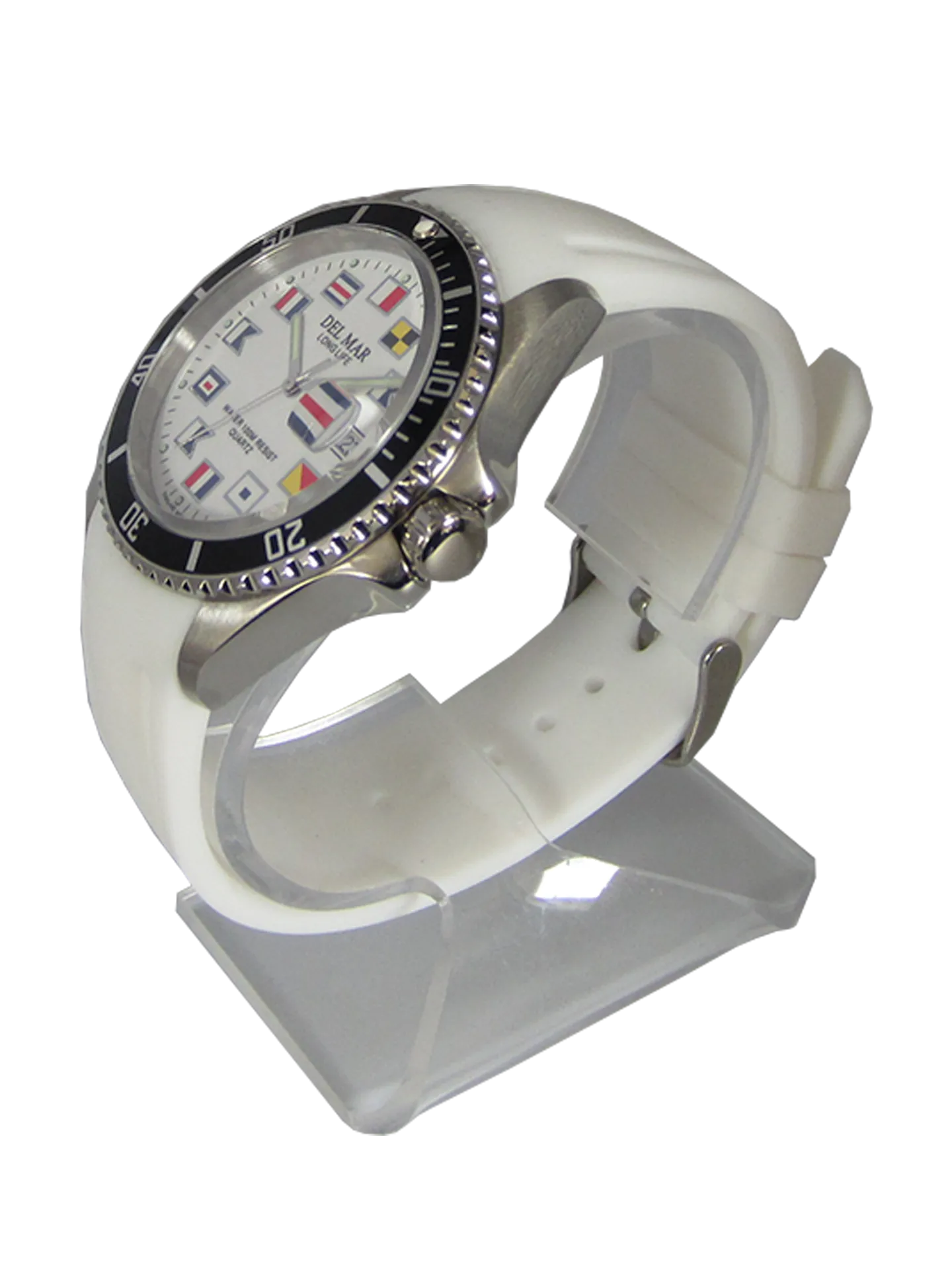 Catalina Sportstrap Men's and Youth White Nautical Face 100M Watch #50380