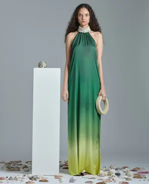 Concha Sunset Green Dress