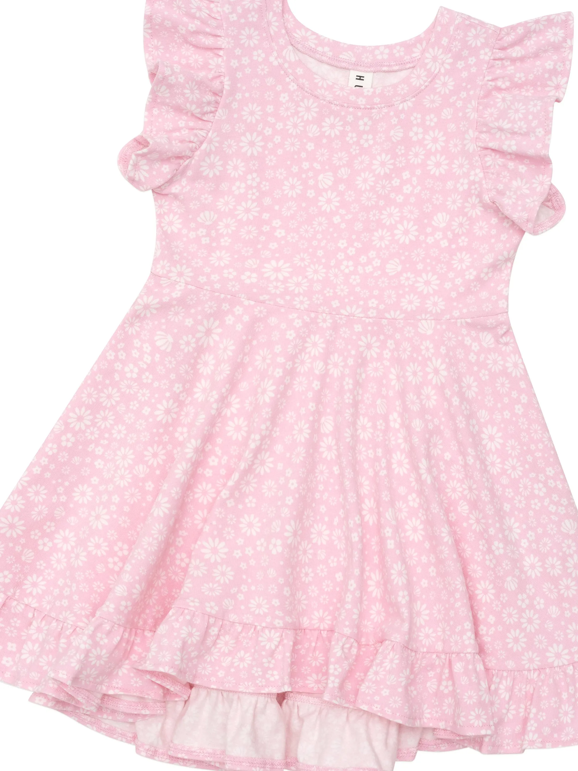 DAISY SEASHELL FRILL SWING DRESS