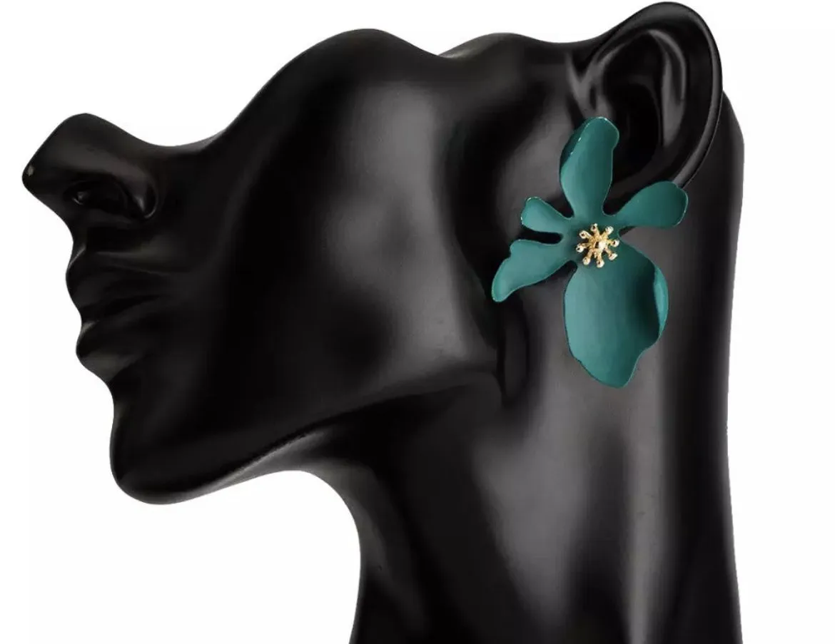 Exotic Bloom Flower Earrings