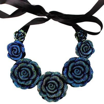 Fathion Blue Enchantress Retro Necklace