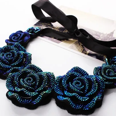 Fathion Blue Enchantress Retro Necklace