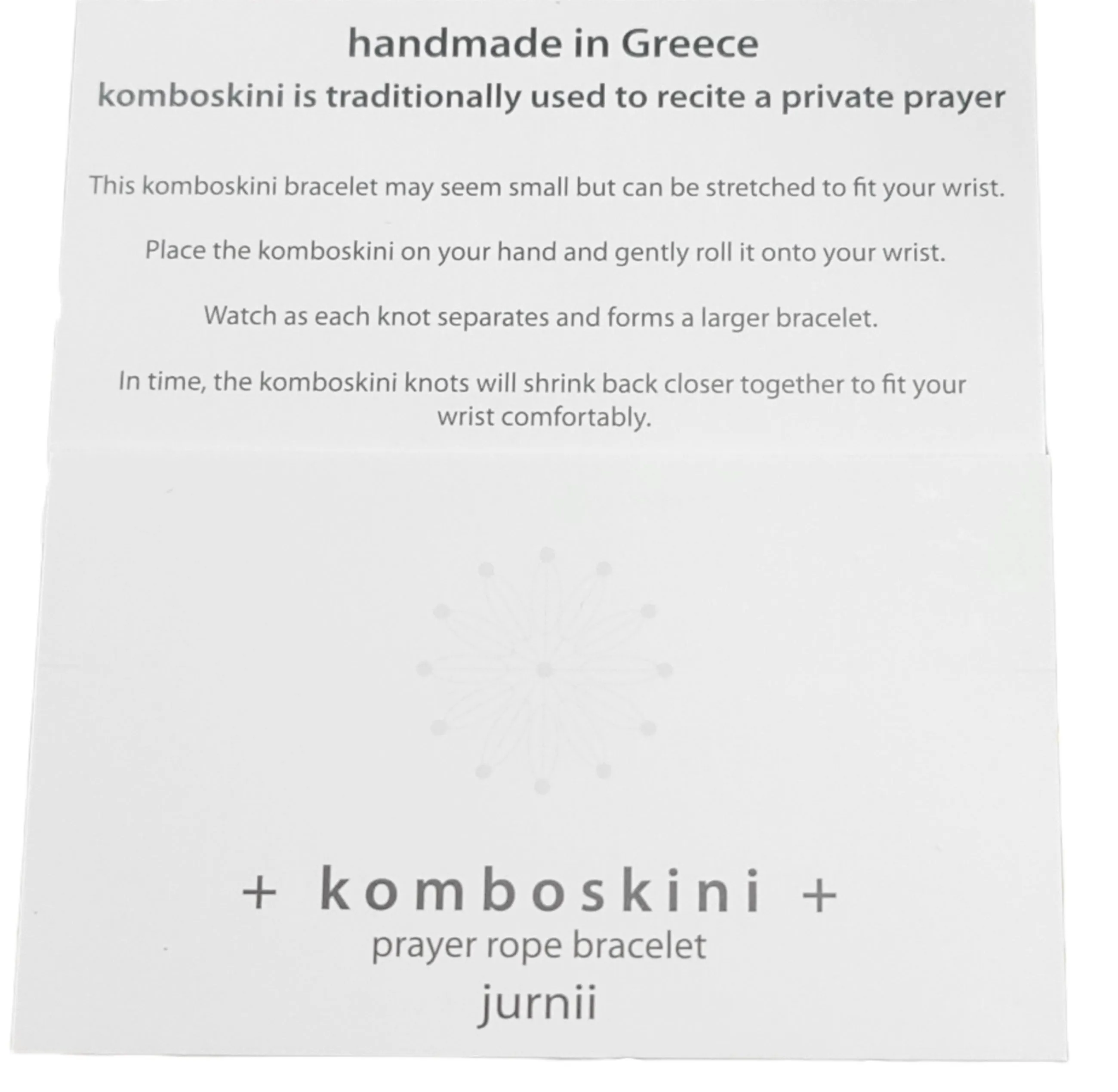 Greek Cross Komboskini Prayer Bracelet - Tiny