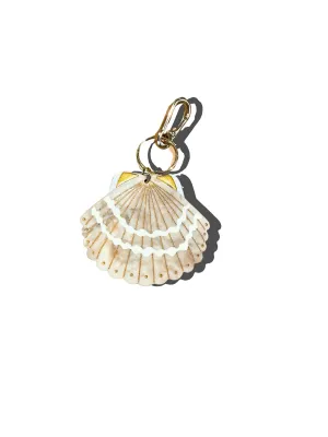 Hand-painted Seashell Keychain | Eco-Friendly