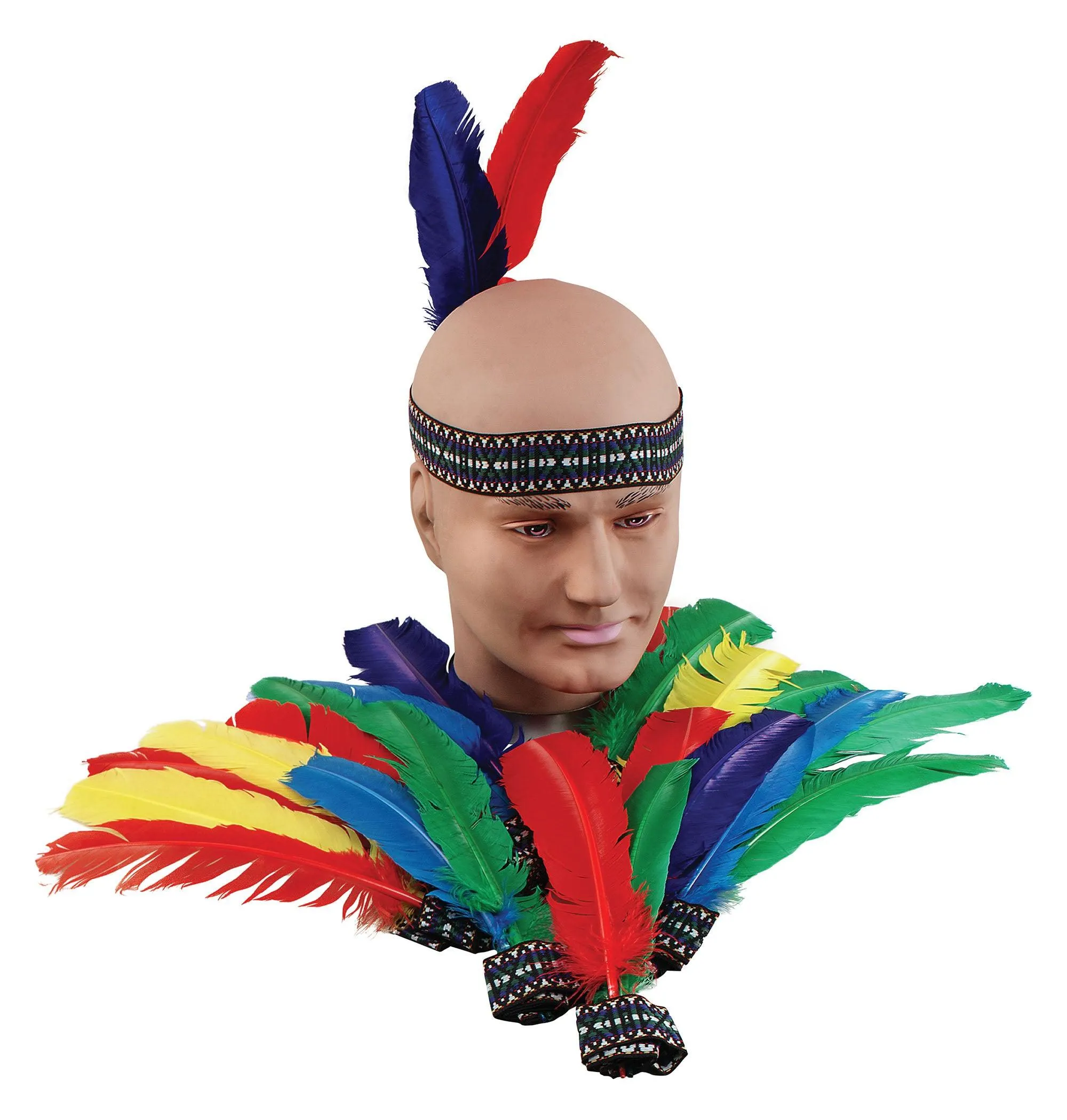 Indian Headband with 2 Feathers - Elegant Costume Accessory