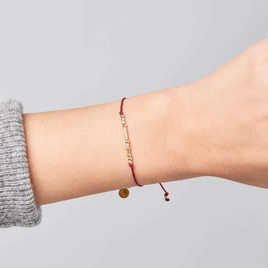 JAMIE GOLD - MORSE CODE BRACELET