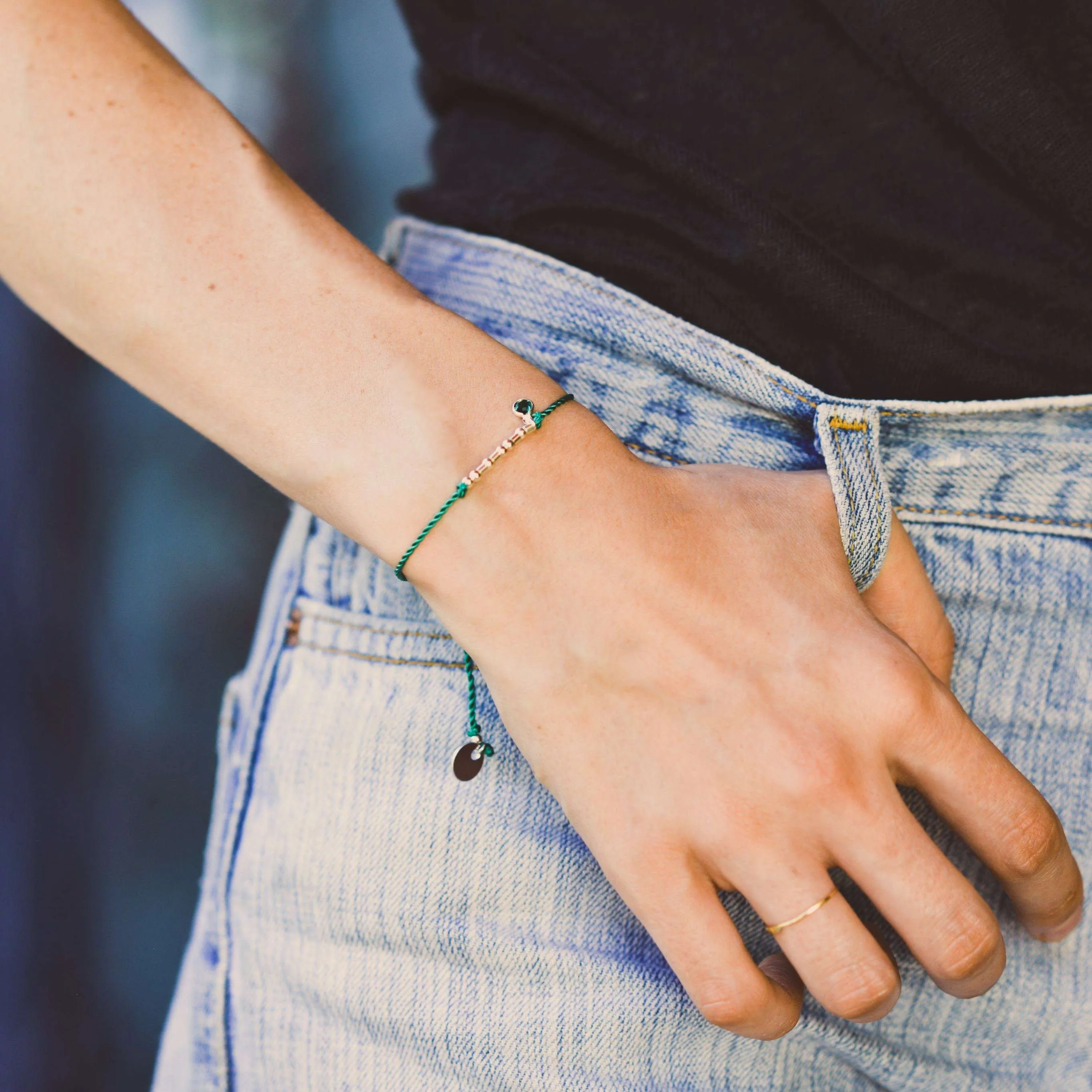 JILL SILVER - MORSE CODE BRACELET