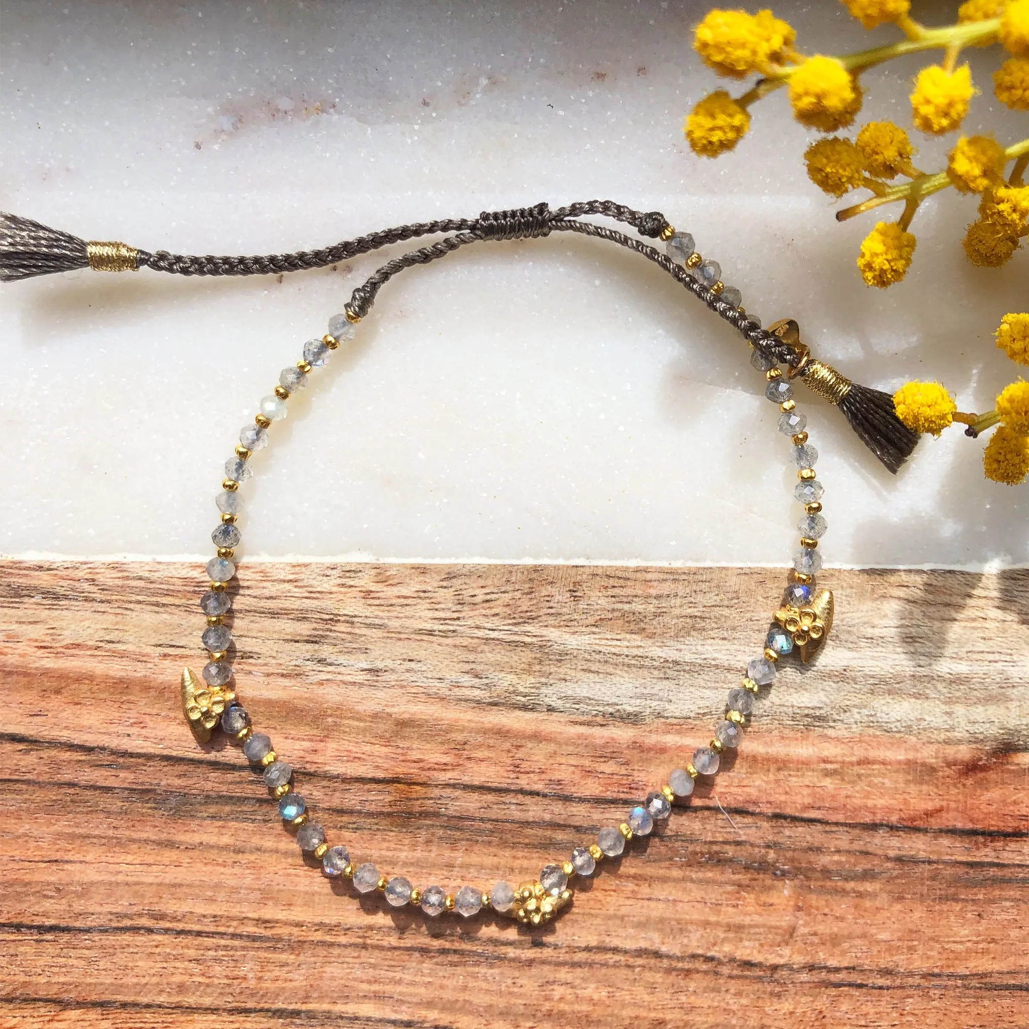 Labradorite Adjustable Bracelet