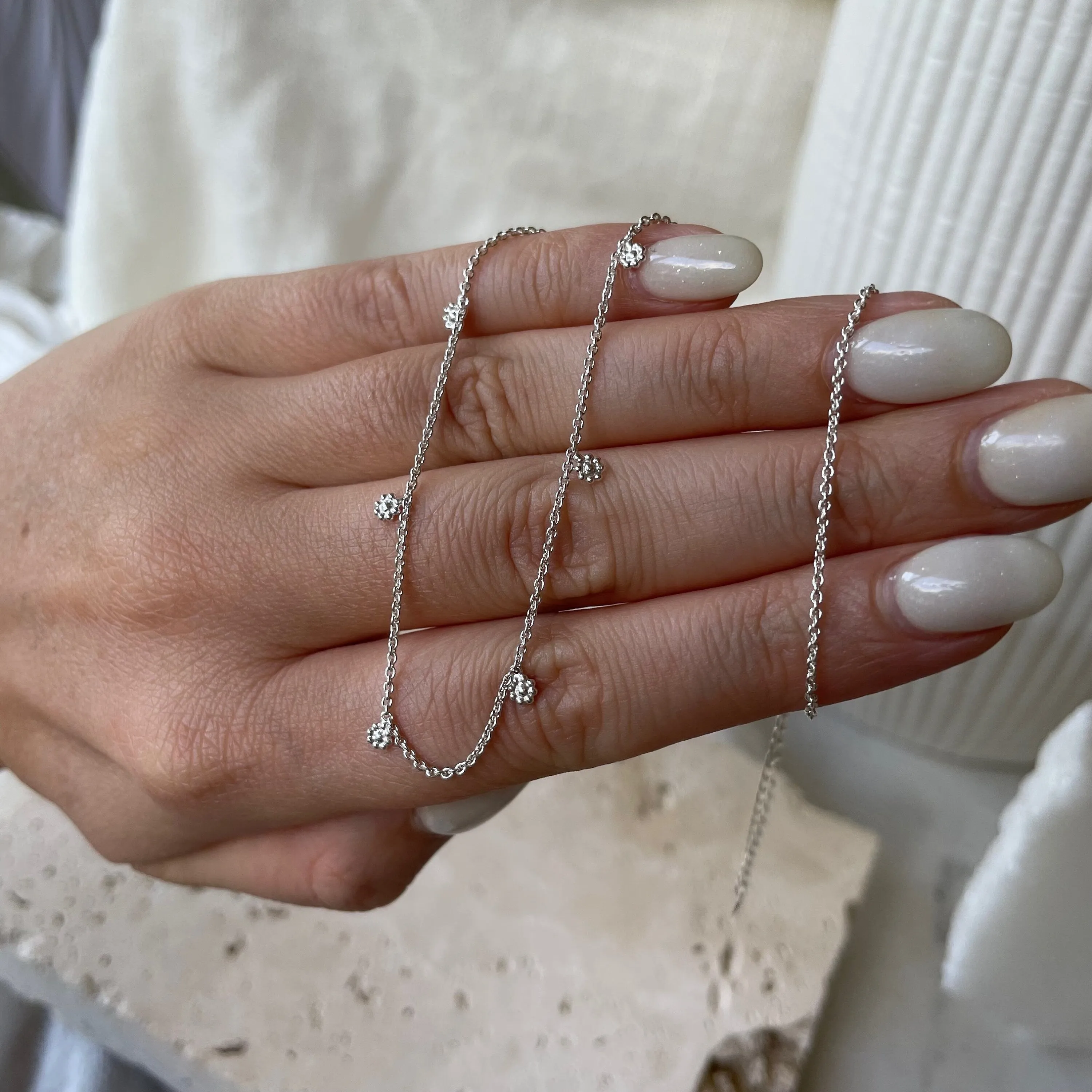 Little Flower Sterling Silver Necklace