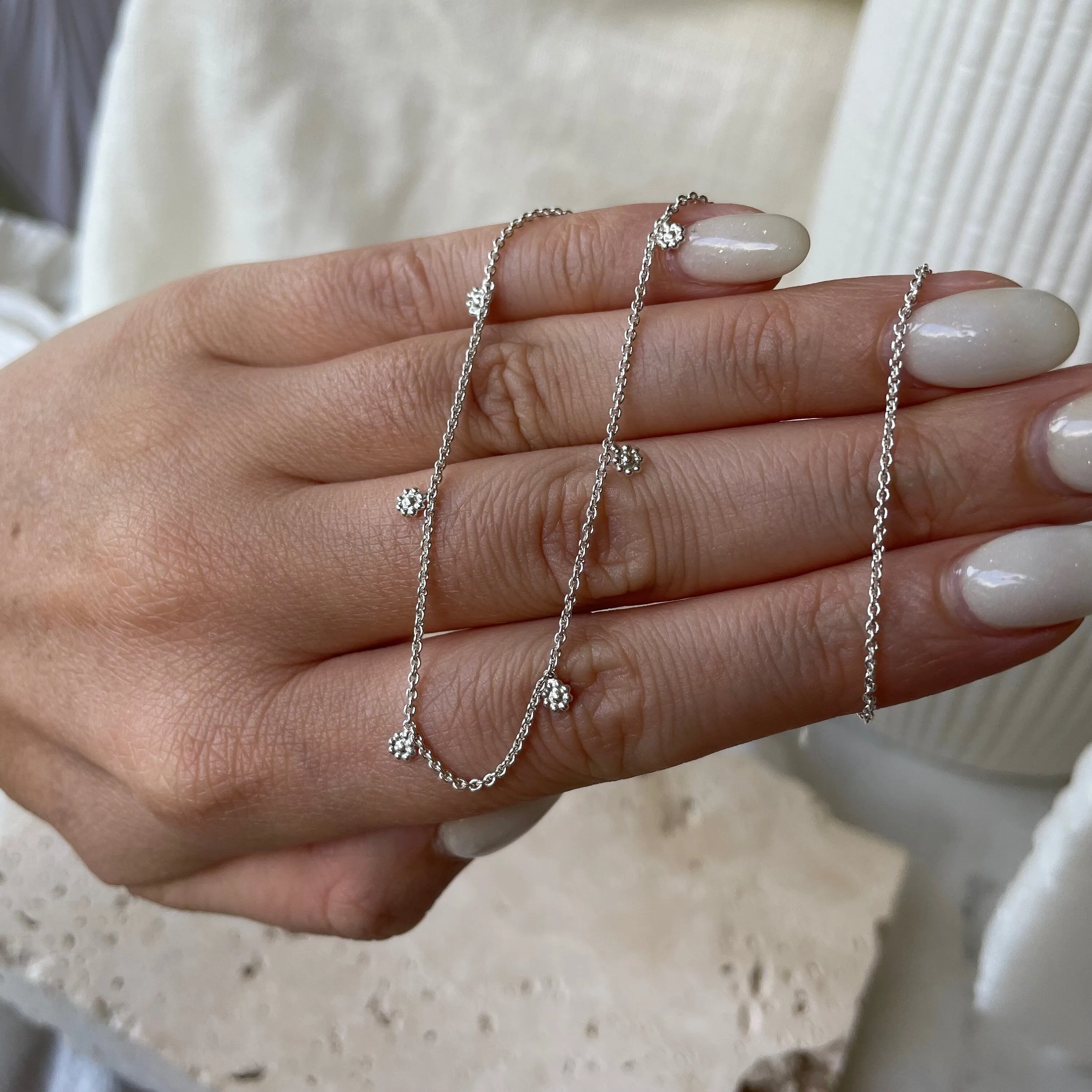 Little Flower Sterling Silver Necklace