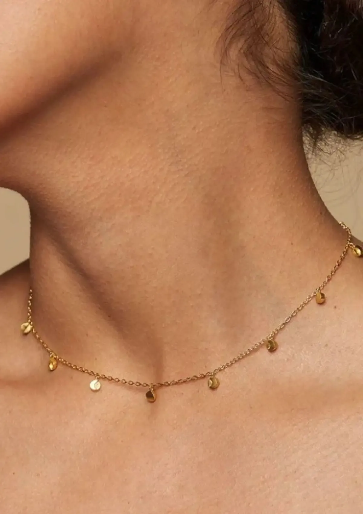 Moon Phase Choker Necklace