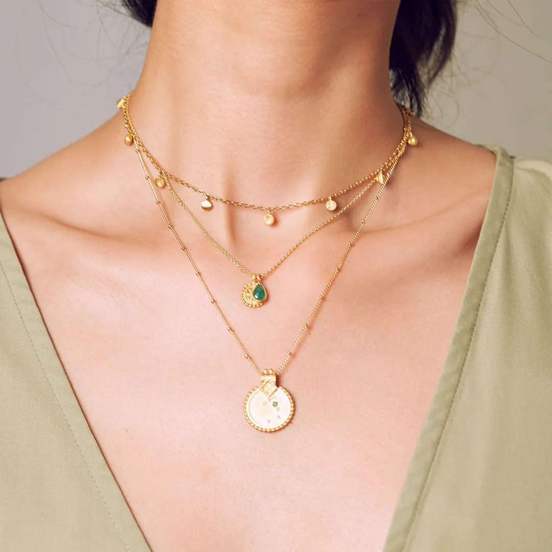 Moon Phases of Femininity Gold Choker