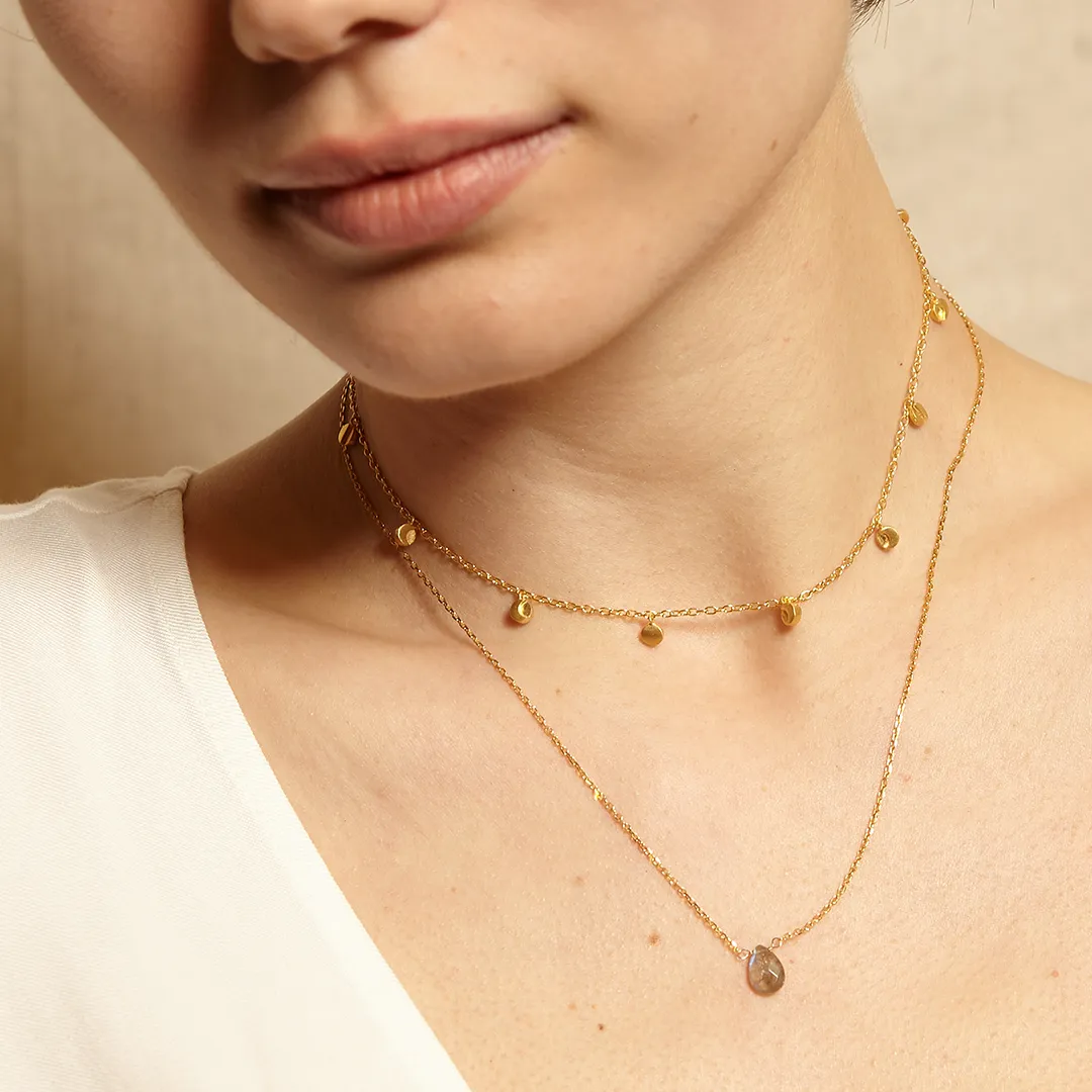 Moon Phases of Femininity Gold Choker