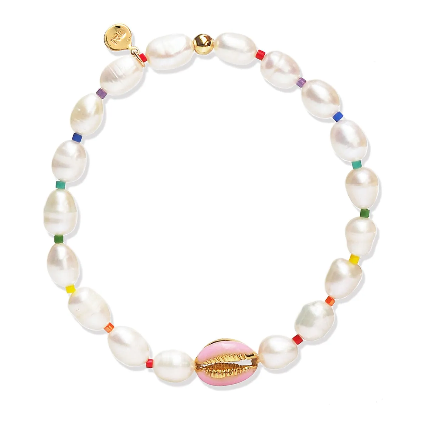 Pearl & Rainbow Shell Bracelet