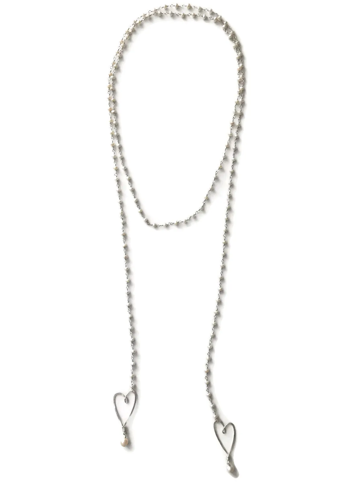 Pearl Heart Lariat