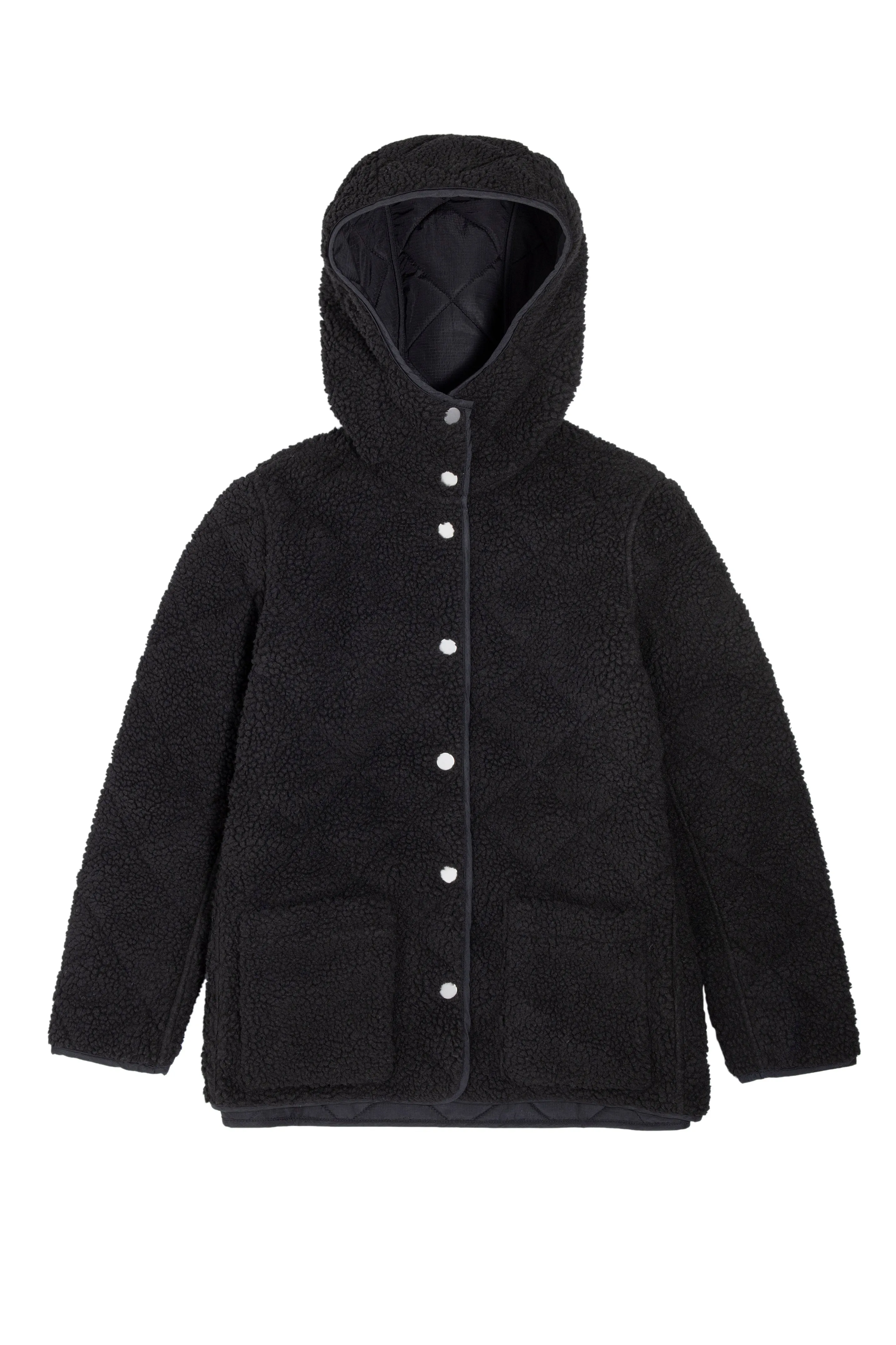 QUILTED REVERSIBLE TEDDY JACKET