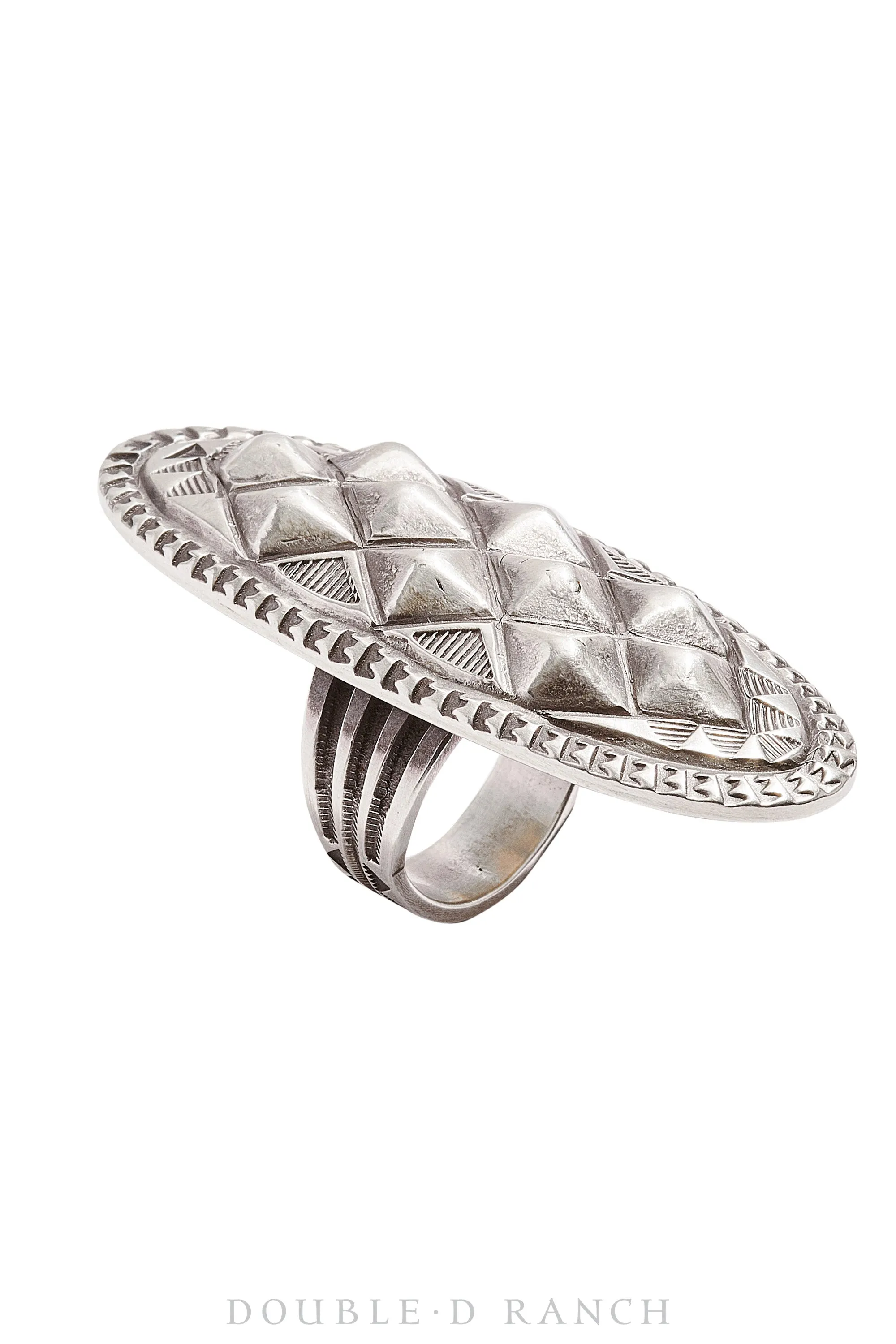 Ring, Concho, Sterling Silver, Hallmark, Contemporary, 1115