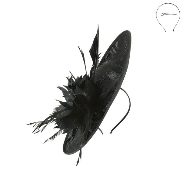 Samira | Flower & Feather Fascinator