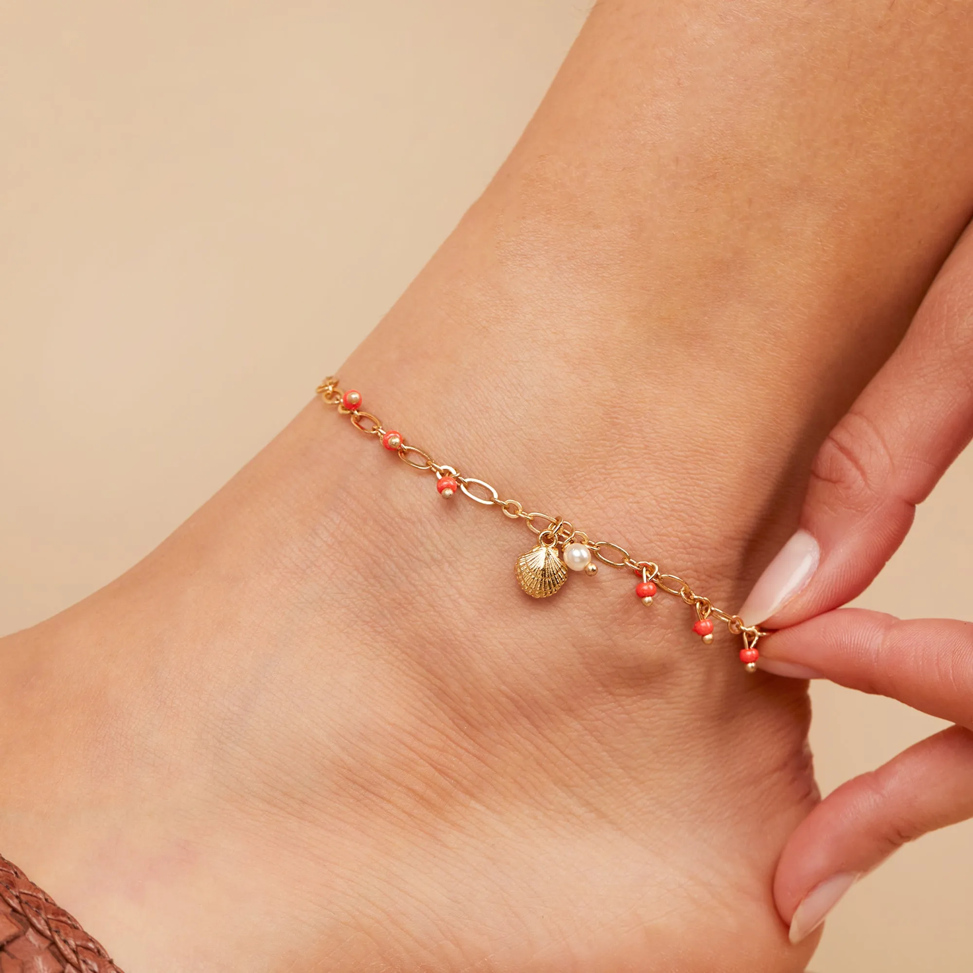 Seashell Anklet