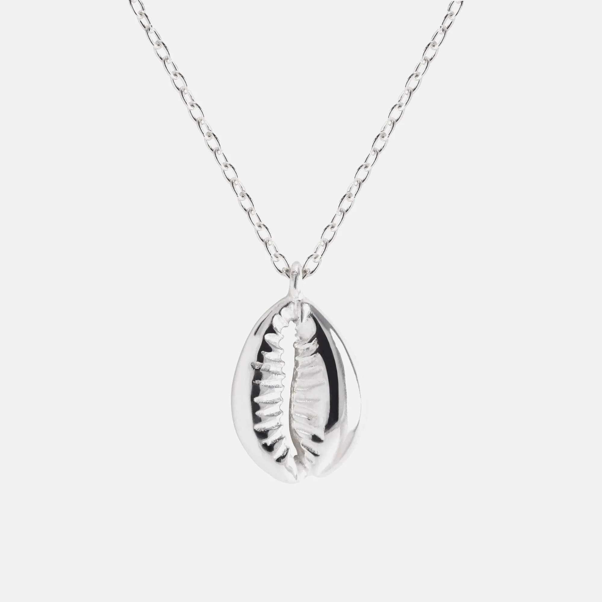 Seashell Silver Necklace