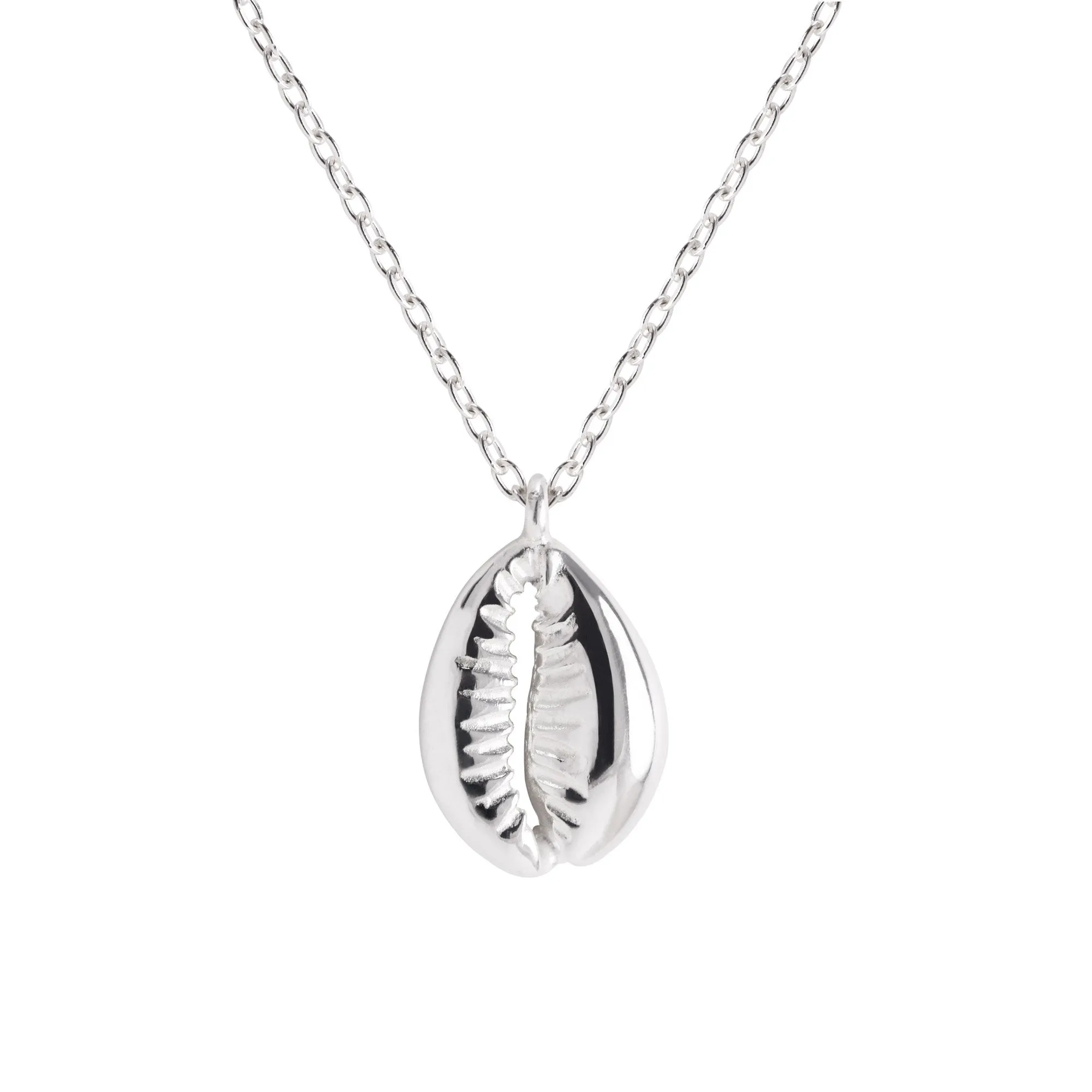 Seashell Silver Necklace