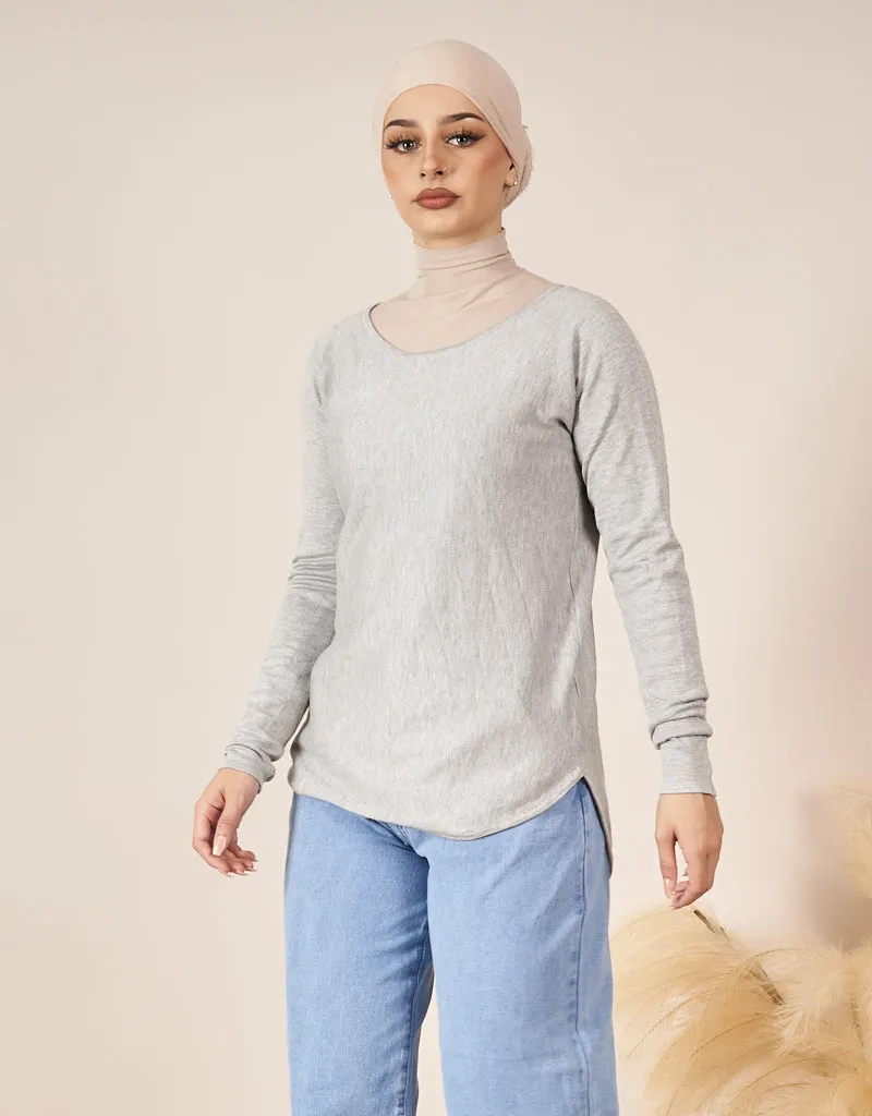 Short Knit Loop Top - Light Shades