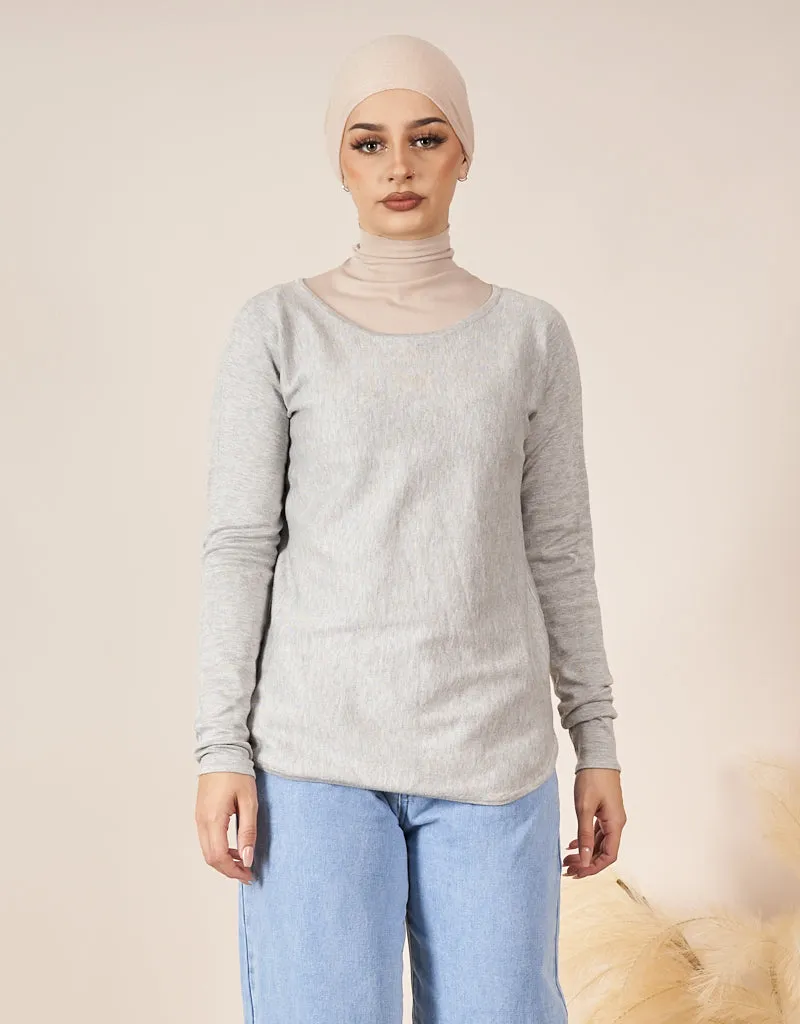 Short Knit Loop Top - Light Shades