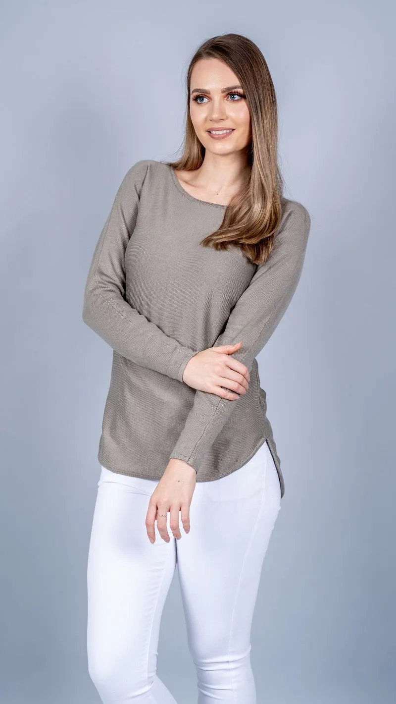 Short Knit Loop Top - Light Shades