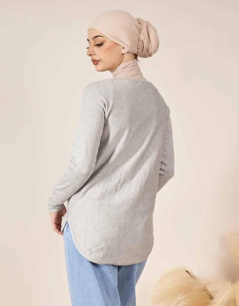 Short Knit Loop Top - Light Shades