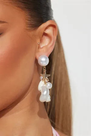 The Beach Is Calling Earrings - White/combo